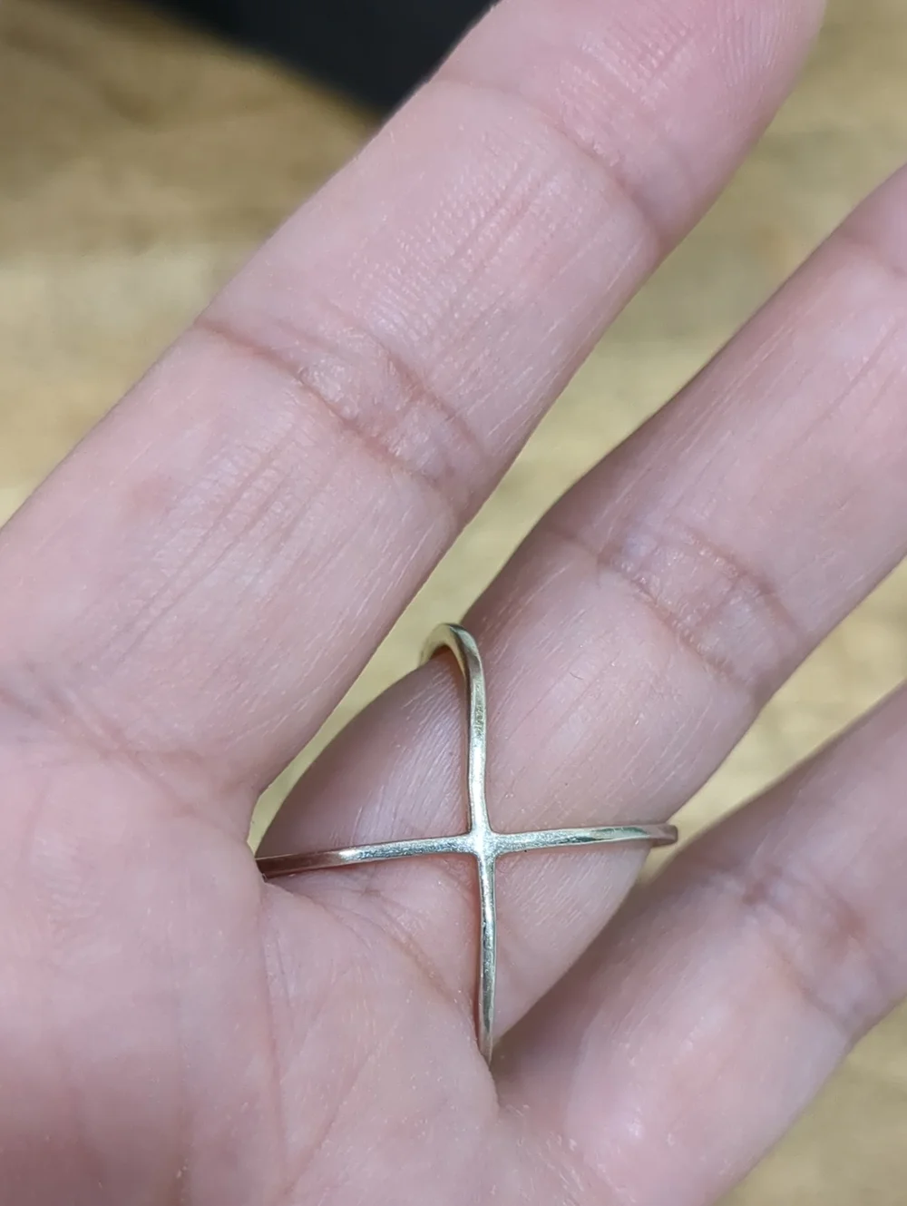 Elegant Crisscross Pave Ring - Sterling Silver